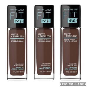 Lot of 3 380 Espresso Maybelline Fit Me Matte Foundation